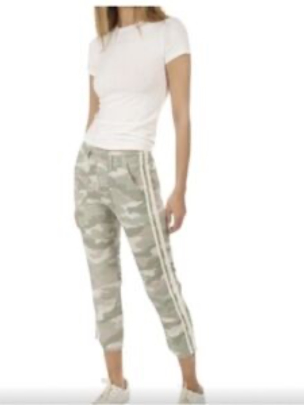 Mother The Shaker Chop Crop Fray in Desert Print , Size 27